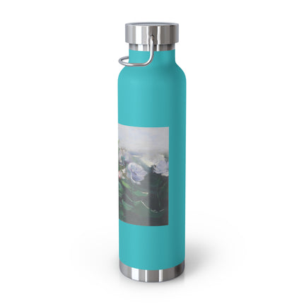 Water Lilies by Karl Hagemeister Copper Vacuum Insulated Bottle, 22oz