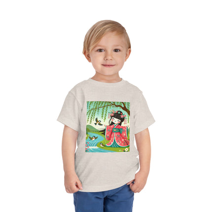 Sparrow Dance Geisha Fairy Toddler Short Sleeve Tee