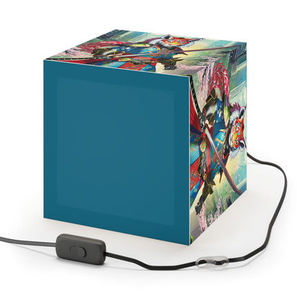 Cyberpunk Samurai Light Cube Lamp