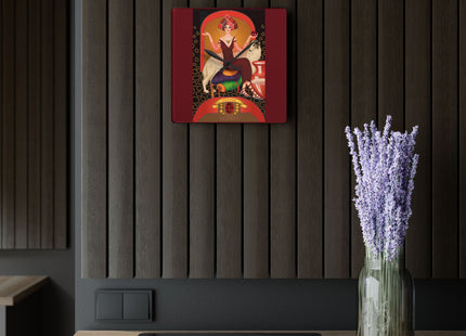 January & Garnet Zodiac Acrylic Wall Clock