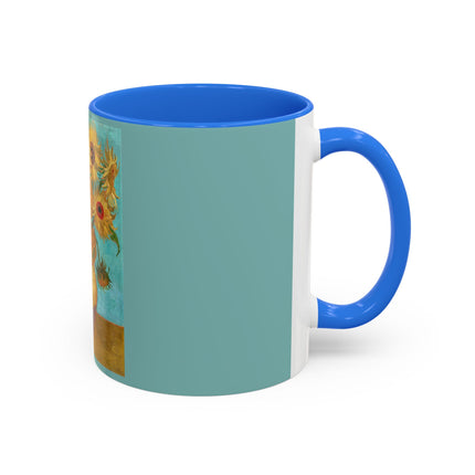 Vase with Twelve Sunflowers by Vincent van Gogh Colorful Mugs (11oz, 15oz)