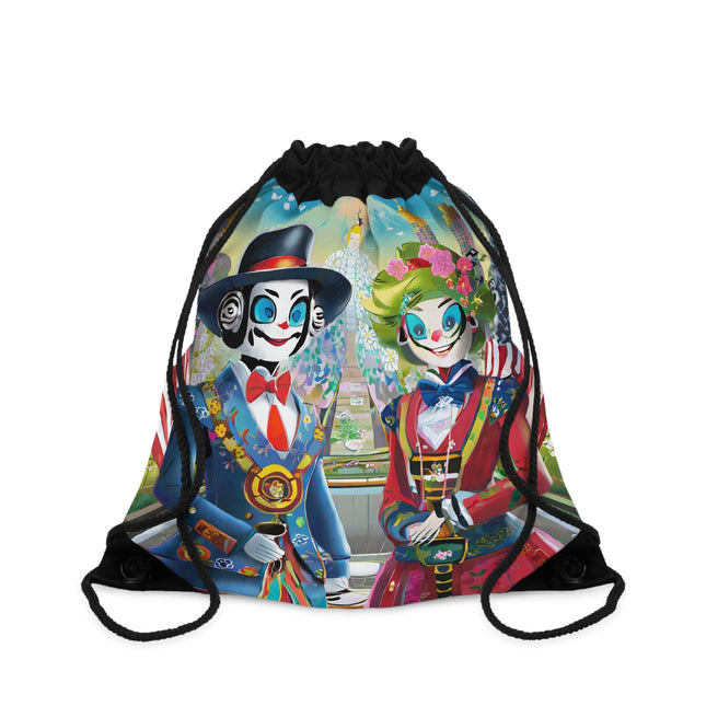 Cyber Punk Robots Drawstring Bag