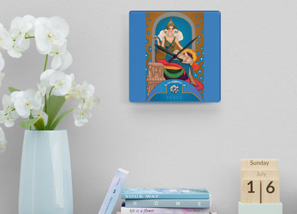 April & Diamond Zodiac Acrylic Wall Clock