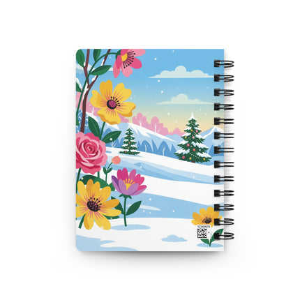 🐇❄️ The Lady Of The Winter Rabbit Garden Spiral Notebook – Art Deco Holiday Fantasy