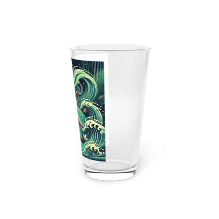 Mermaid Queen Rising from the Deep Glass, 16oz