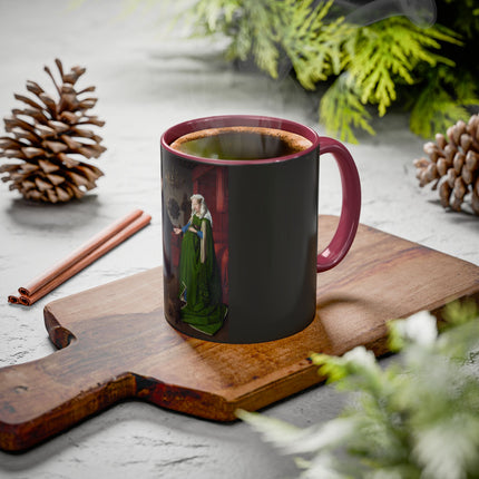 Arnolfini Portrait by Jan Van Eyck Colorful Mugs (11oz, 15oz)