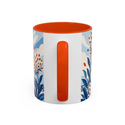 🌼🧡 The Polka Dot Wind Dancer Colorful Mug – Art Deco Fashion Whimsy