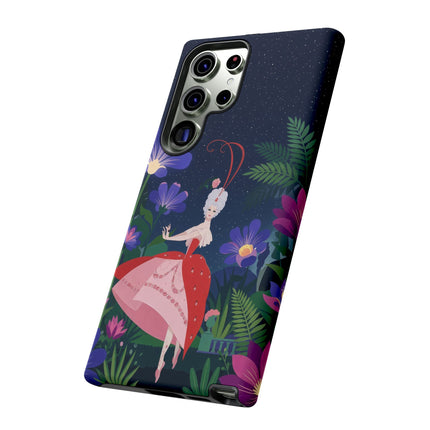🌺✨ The Lady Of The Starlit Enchanted Garden Phone Case – Art Deco Floral Fantasy