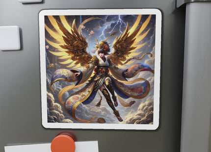 Valkyrie Descending Through Storm Die-Cut Magnets (4 Sizes)