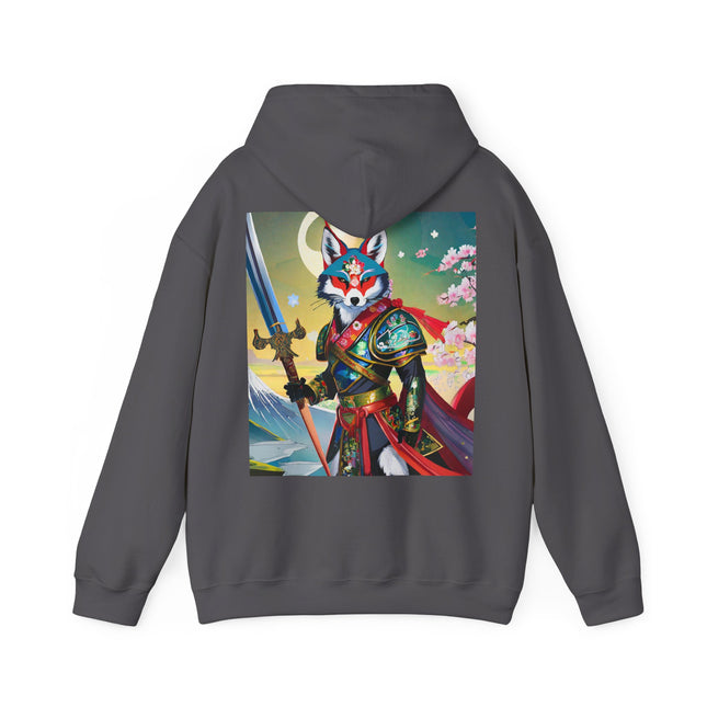 Cyberpunk Samurai Fox – Heavy Blend™ Hooded Sweatshirt