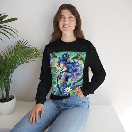 Fairy of the Koi Pond Heavy Blend™ Crewneck Sweatshirt