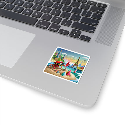 Crab Architect Kiss-Cut Stickers (4 Sizes)