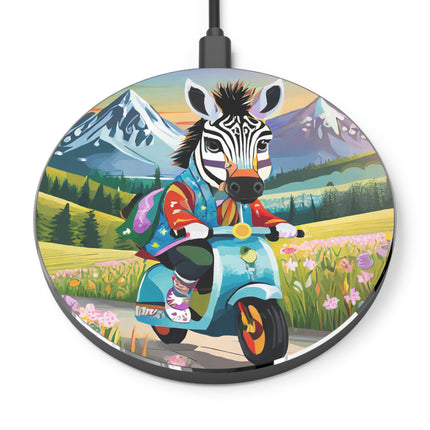 Stripes on Wheels Wireless Charger
