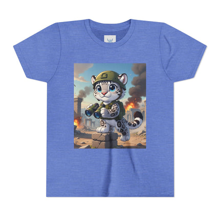 Snow Leopard Lookout Youth Short Sleeve Tee