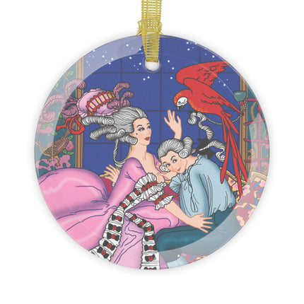 The Jealous Parrot Glass Ornament