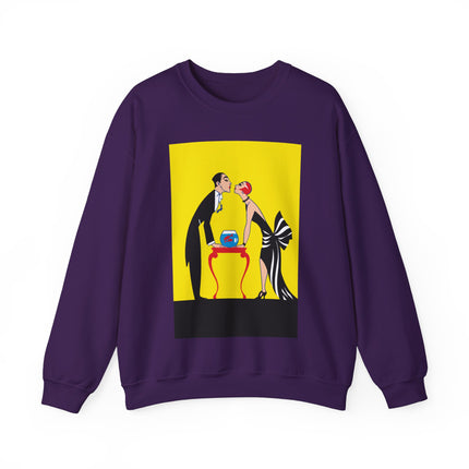 A Moment of Elegance: A Passionate Embrace Amidst Golden Splendor Heavy Blend™ Crewneck Sweatshirt