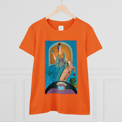 March & Aquamarine (Gem Series) by Sofia Chiostri Women's Midweight Cotton Tee