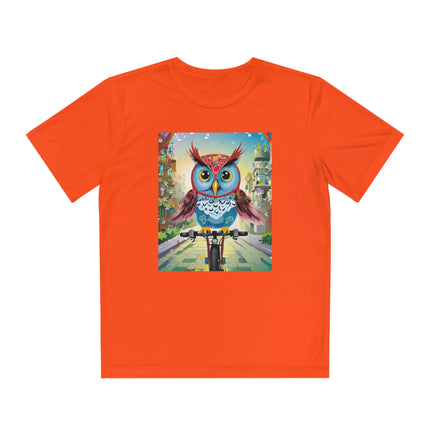 Cycling Owl Youth Competitor Tee – Urban Adventure & Playful Energy