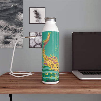 Golden Serenity Slim Water Bottle