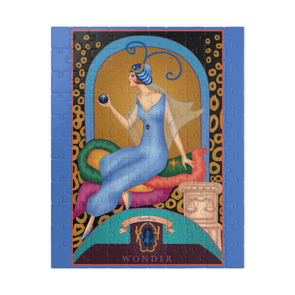 September & Sapphire (from the Gem Series) by Sofia Chiostri Puzzle (110, 252, 500-Piece)