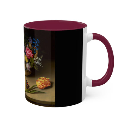 Flower Still Life by Ambrosius Bosschaert Colorful Mugs, 11oz