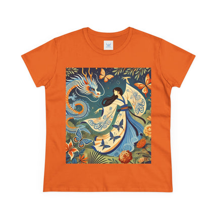 Fairy Waltz in the Butterfly Garden Cotton Tee