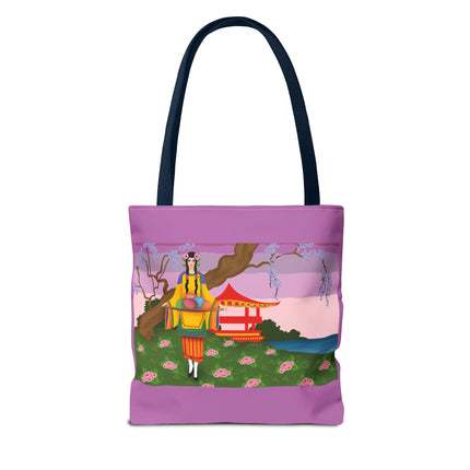 Elegance and Blooms: Vintage Glamour in Springtime Splendor Tote Bag (AOP)