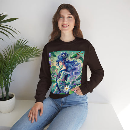 Fairy of the Koi Pond Heavy Blend™ Crewneck Sweatshirt