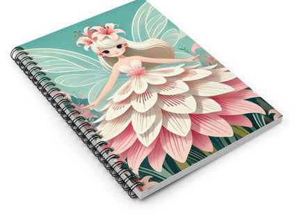 Lily Fairy in Bloom Spiral Notebook - Ruled Line