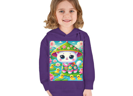 Lily Pond Stroll Toddler Pullover Fleece Hoodie