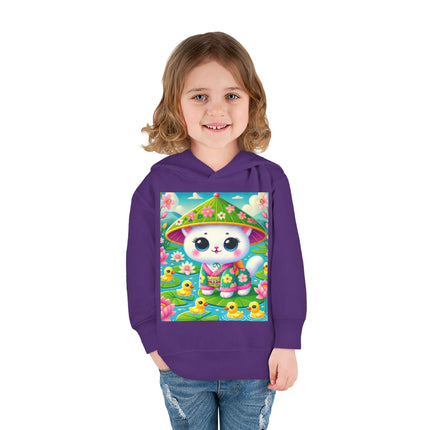 Lily Pond Stroll Toddler Pullover Fleece Hoodie