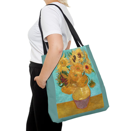 Vase with Twelve Sunflowers by Vincent Van Gogh Tote Bag (AOP)