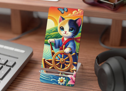 Sailor Kitten’s River Adventure Mobile Display Stand for Smartphones