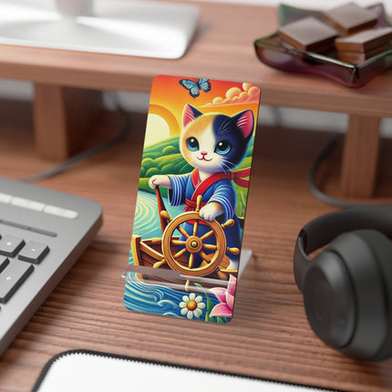 Sailor Kitten’s River Adventure Mobile Display Stand for Smartphones