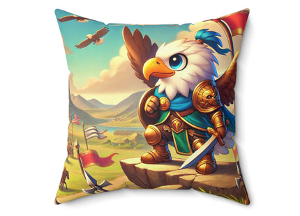Watchful Guardian Spun Polyester Square Pillow