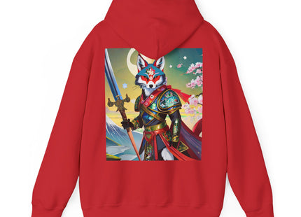 Cyberpunk Samurai Fox – Heavy Blend™ Hooded Sweatshirt