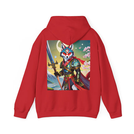 Cyberpunk Samurai Fox – Heavy Blend™ Hooded Sweatshirt