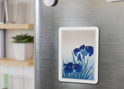 Irises by Ohara Koson Die-Cut Magnets (5 Sizes)