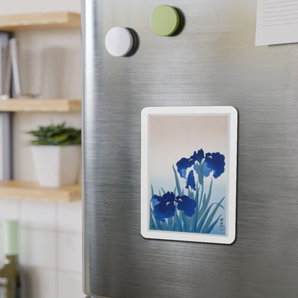 Irises by Ohara Koson Die-Cut Magnets (5 Sizes)