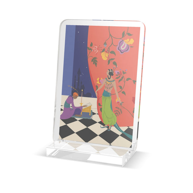 Midnight Arabian Reverie Acrylic Plaque – Exotic Elegance & Mystical Enchantment