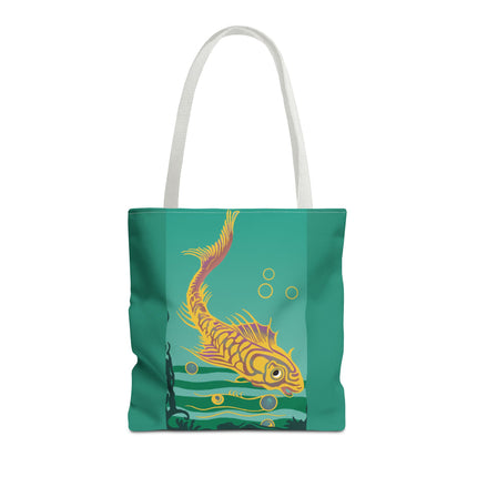 Golden Serenity Tote Bag (AOP)