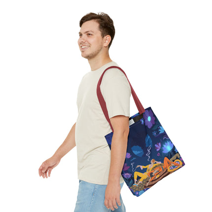 🌙🌺 The Midnight Garden Dreamers Tote Bag – Art Deco Nocturne