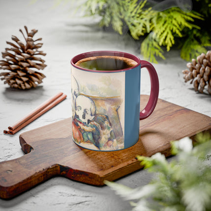 The Three Skulls by Paul Cézanne Colorful Mugs (11oz, 15oz)