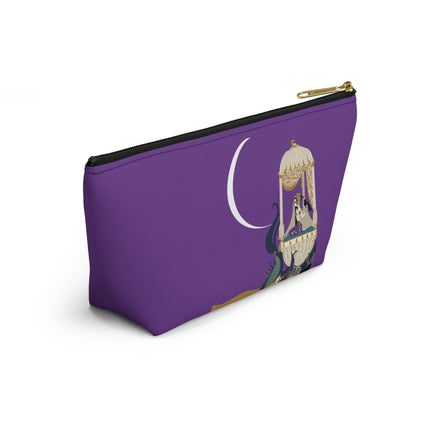 Moonlit Reverie Pavilion Cosmetic Bag – Art Deco Elegance & Mystical Serenity