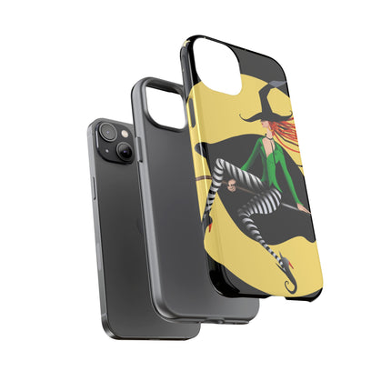 A Witch’s Moonlit Flight Phone Cases