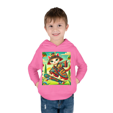 Dragon Dance on Wheels Toddler Pullover Fleece Hoodie