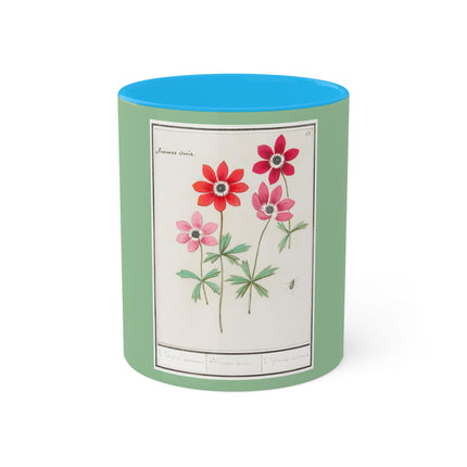 Anemoon, Anemone by Anselmus Boëtius de Boodt Colorful Mugs, 11oz