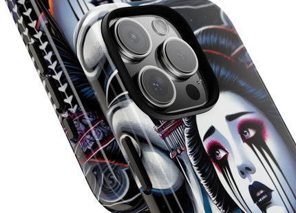 Geisha’s Black Ink Tears Phone Cases