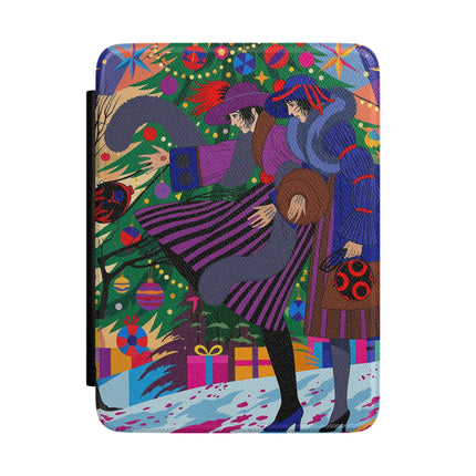 🎄✨ Christmas Among The Twinkling Trees Kindle Case – Art Deco Holiday Fantasy