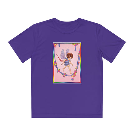A Playful Fairy Jumps Rope Youth Competitor Tee – Magical Motion & Whimsical Joy